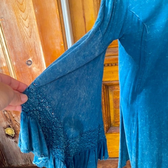 ❤️MITTOSHOP Boho Bell Sleeve asymmetrical Dress❤️ - Picture 7 of 9